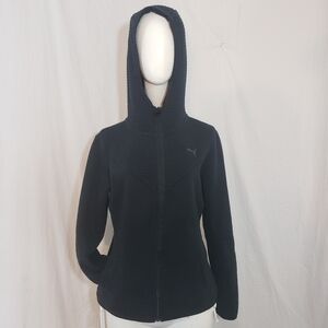 Women Puma black hooded sweater size M